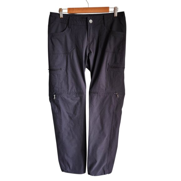 Kuhl Pants Women's Black 10 Horizon Convertible Zip Off Hiking Outdoors - Picture 1 of 11